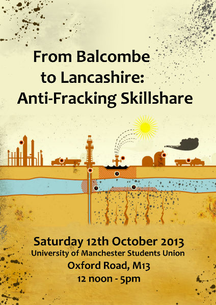 Anti-fracking Skillshare - flyer