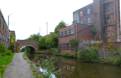 View of Merci from the Canal, Manchester